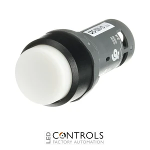 1SFA619102R1015 ABB CP3-10W-10 Compact Momentary White Extended Pushbutton 1NO - image 2