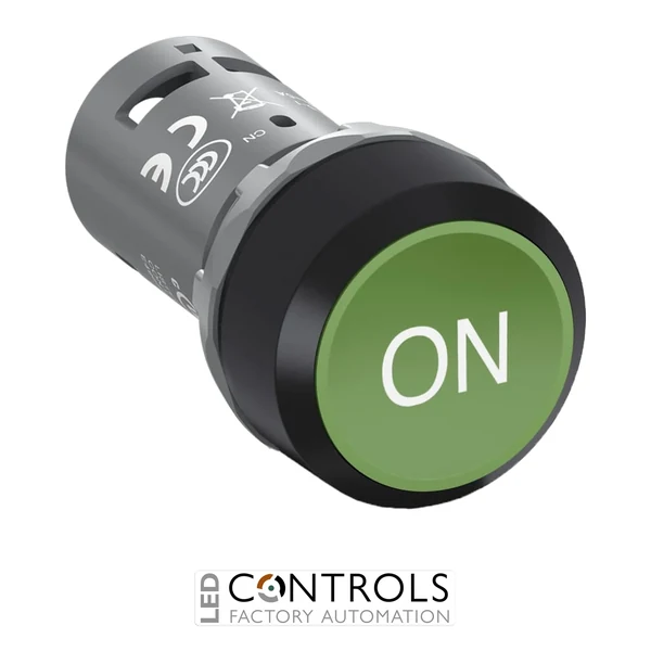 1SFA619199R1033 ABB CP9-1033 Green ON Momentary Compact Pushbutton 1 NO + 1 NC