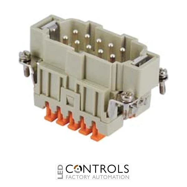 CSHM10 Ilme Squich male insert 10 pole and earth (push in actuator)