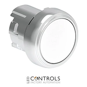 LOVATO LPSQ108 WHITE FLUSH PUSH-PUSH MET. BUTTON