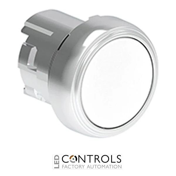 LOVATO LPSQ108 WHITE FLUSH PUSH-PUSH MET. BUTTON