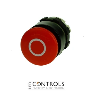 B3P3RED-O IMO Emergency Stop Push Button 28mm, Red With White O