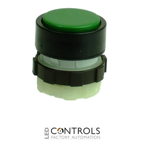 BS3DRGREEN IMO Maintained Pushbutton, Green, Black Bezel