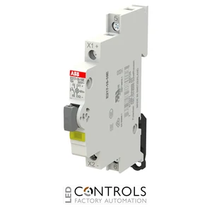 2CCA703173R0001 ABB E2171610E48 E217-16-10E48 Pushbutton 1NO 16 A Yellow LED - image 2