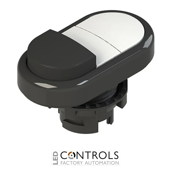E2 1PDSL10221 Pizzato Double lower projecting pushbutton, without marking