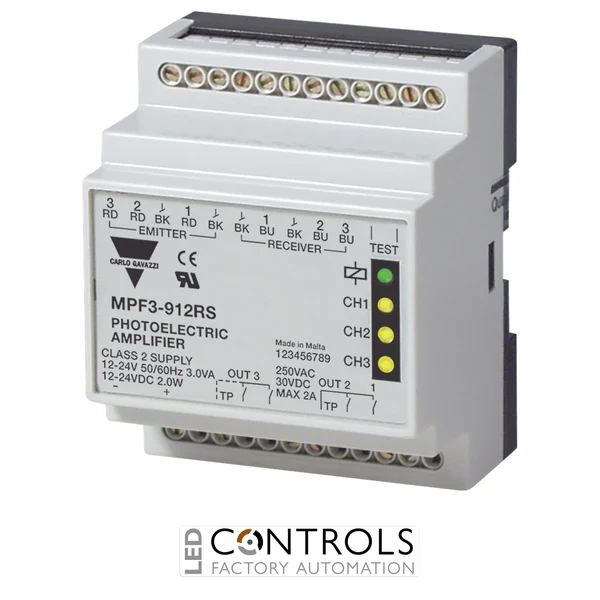 mpf3-912rs - photo amp 3 ch 12-24vac/dc