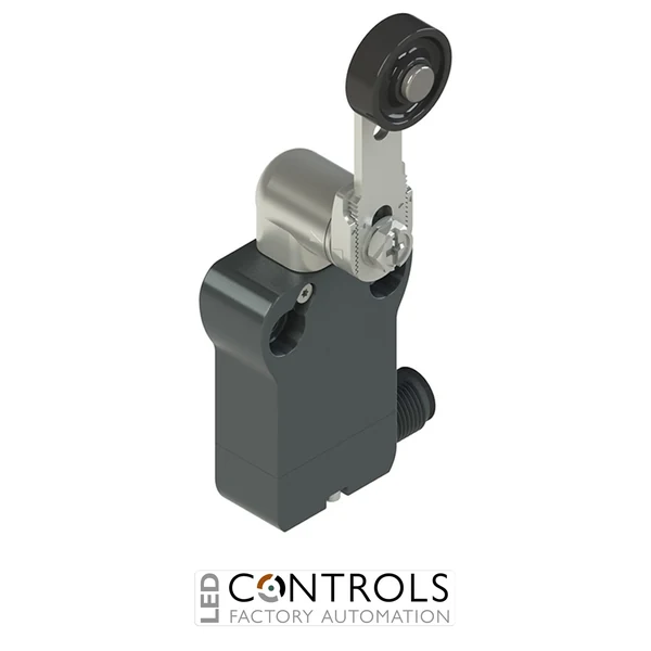 NB B112KF-DMK Pizzato Modular prewired switch with adjustable straight metal revolving lever diam. 20 roller