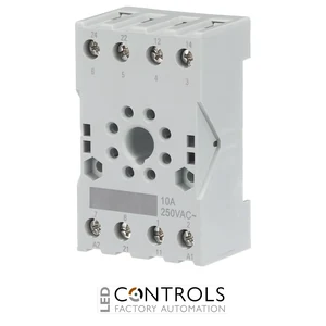 1SVR405670R1100 ABB CR-U2SM Socket Small for 2 C/O CR-U Relay - image 2