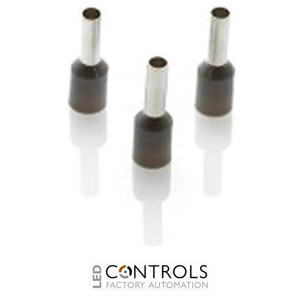CEF2508F(1000) Partex FERRULE 2.5mm GREY SINGLE (1000)