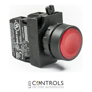 EMAS CP101DK EMAS CP PLASTIC PUSH BUTTON 2NO RED