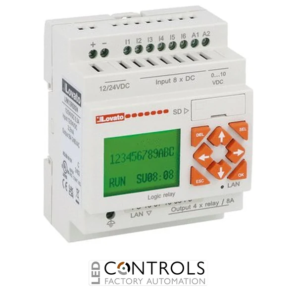 LRK12RD024 Lovato PROGRAM.RELAY 8I/4O 12-24VDC ETHERNET