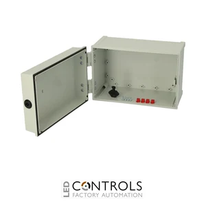 8113334 Fibox CAB PC 203018 G3B Cabinet, Polycarbonate, Grey door Lock on the short side