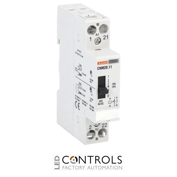 CNM2011024 - MODULAR CONTACTOR 20A AC1 24V MANUAL