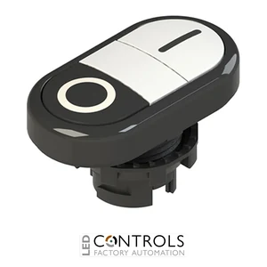 E2 1PDRL1AAAA Pizzato Double lower flush pushbutton, with marking
