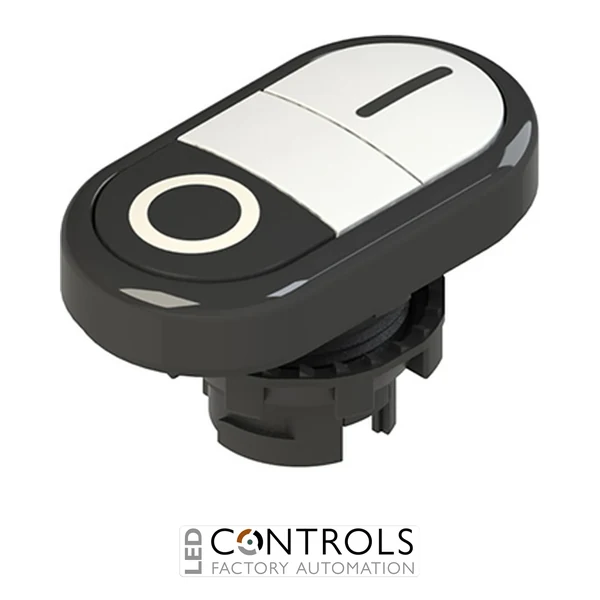 E2 1PDRL1AAAA Pizzato Double lower flush pushbutton, with marking