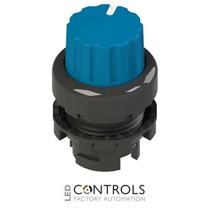 E2 1SE42ACA61AB Pizzato Knob selector, 2 positions blue with marking
