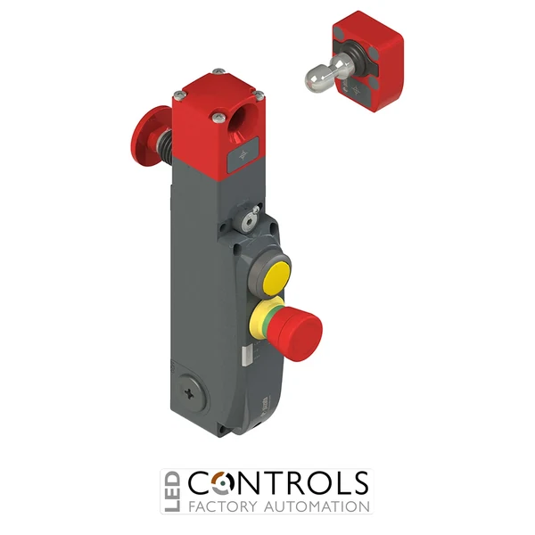 NG 2D7D415G-F31 Pizzato NG series safety switch with lock and integrated control devices, with actuator