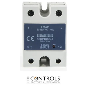 EMAS SSRP1DB040 EMAS SSR 40A 50-480V SOLID STATE RELAY