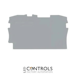 Wago 2016-1291 End And Intermediate Plate, 1 mm Thick Grey