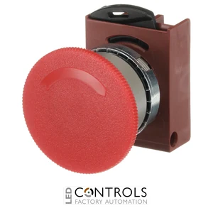 1SFA184071R9001 ABB P9MER4RN Red 40 mm Maintained Twist-Release Mushroom Pushbutton - image 2