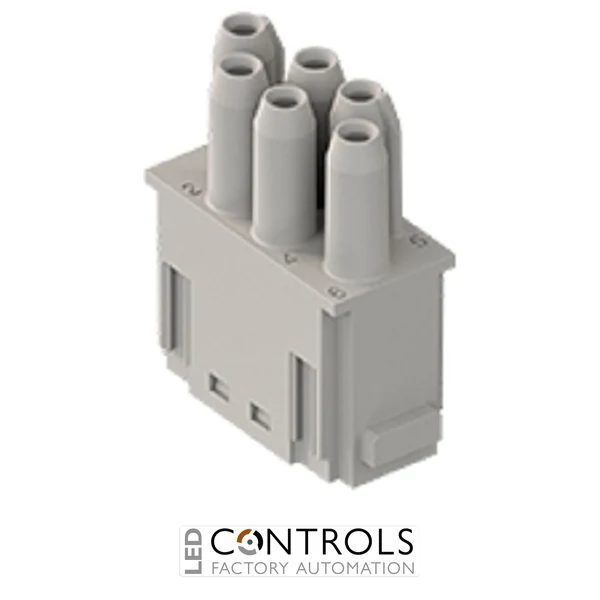 CX 06P CF ILME Female modular unit 6p 16 amp crimp 830V