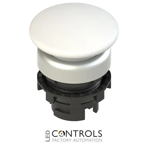 E2 1PU2F2490 Pizzato Spring-return white mushroom pushbutton
