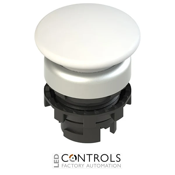 E2 1PU2F2490 Pizzato Spring-return white mushroom pushbutton