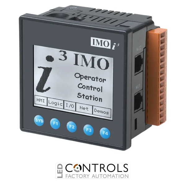 I3BX12Y/10D03-SEHF IMO i3BX PLC/HMI/IO (PID, Axis) 12 DI, 6 RO, 4 AI