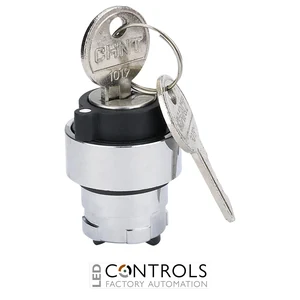 np2-bg3 chint 3 position key switch (head only), locking key, remove centr