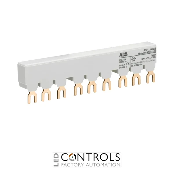 PS1-3-0-65 3-phase busbar for 3 MS116 / MS132, Ie=65A