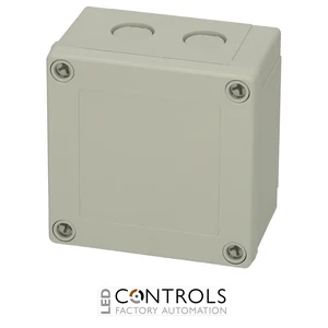 6016331 Fibox PCM 95/60 G Enclosure, Polycarbonate, metric knock-outs Grey cover