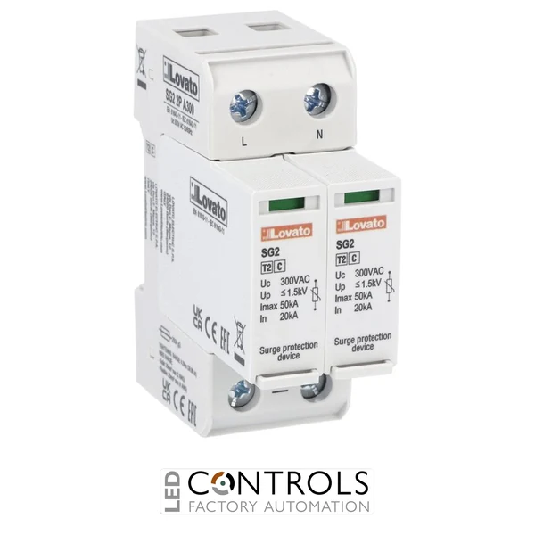 SG22PA300 - SURGE PROTECTION DEVICE TYPE 2 2P PLUGIN