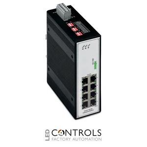 852-102 Wago Industrial-Switch;8-port 100Base-TX;black