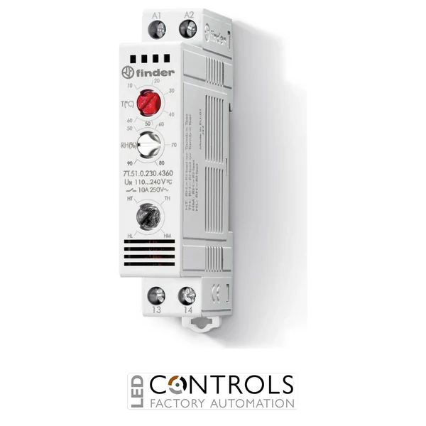 7T.51.0.230.4360 Finder Panel Thermo-Hygrostat and Thermostats