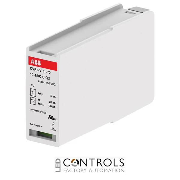 2CTB812102R1500 ABB OVR PV T1-T2 10-1500 C QS Replacement Surge Protection Cartridge