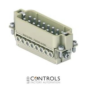 CDAM16XN Ilme Male insert 16 pole and earth 16 amp screw