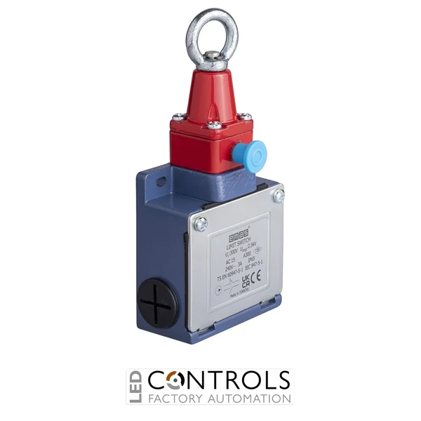 EMAS L53K23HUM112 EMAS L53 SERIES LIMIT SW. SLOW ACTION 1NO+1NC PULL WIRE W RING&RESET