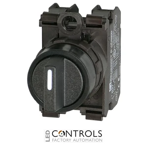 BS3KN3/20 IMO Rotary Knob, 3 Position Maintained 60deg, Black Bezel