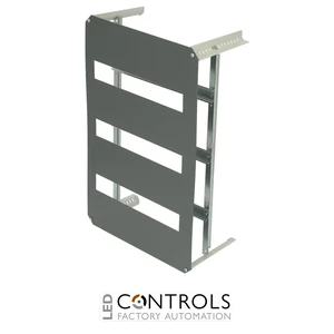 8120770 Fibox DRS ARCA 604021 DIN rail frame set 3 rows x 16 modules, for size 600x400x210