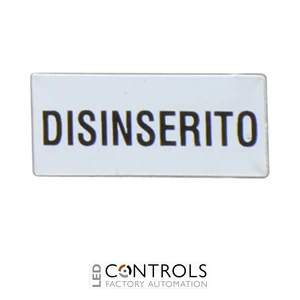 8LM2TAI219 - """ETICHETTA """"DISINSERITO"""""""