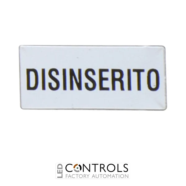8LM2TAI219 - """ETICHETTA """"DISINSERITO"""""""