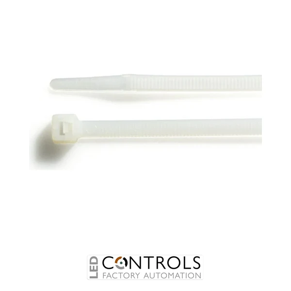 HFC120-N Partex non-releasable nylon cable tie, 120mm x 4.8mm, Natural, pack 100