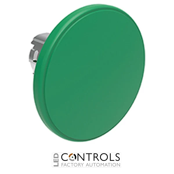 LOVATO LPSB6163 GREEN MUSHR-HEAD MET.BUTTON SPRING RET.