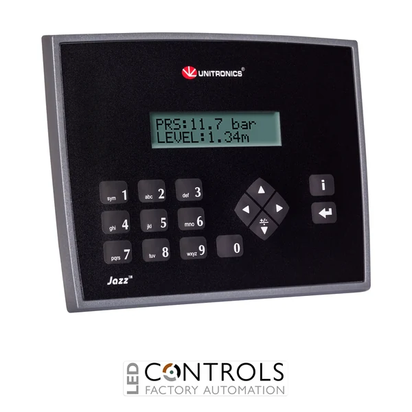 JZ20-J-R10 Unitronics Jazz Textual display and keybord HMI and PLC with upto 40 onboard I/Os