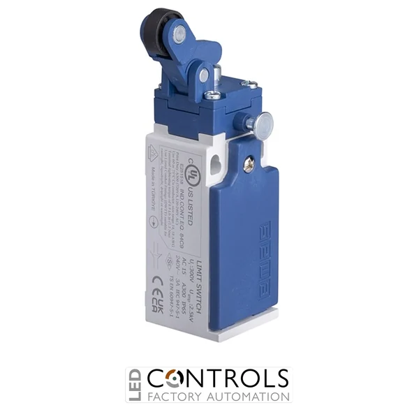 EMAS L5K13MIP411R EMAS L5 SERIES LIMIT SW. SNAP ACTION 1NC+1NO-PLASTIC ROLLER - RESET