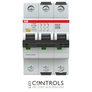 2CDS383001R0447 ABB S303P-K13 Miniature Circuit Breaker - 3P - K - 13 A