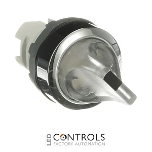 1SFA611201R3108 ABB M2SS2-31C Clear Two-Position Illuminated Maintained Selector Switch - image 3