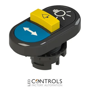 E2 1PTRS1AADK Pizzato Triple lower flush pushbutton, with marking