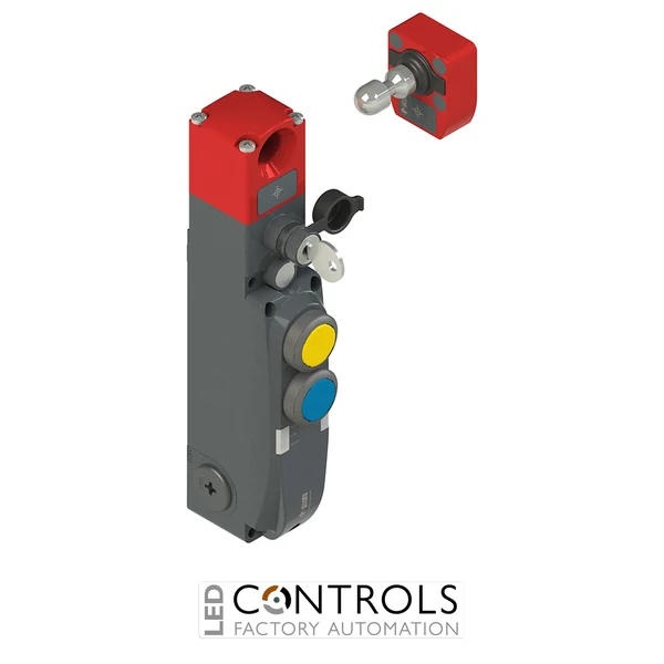 NG 2D5D417H-F31 Pizzato NG series safety switch with lock and integrated control devices, with actuator