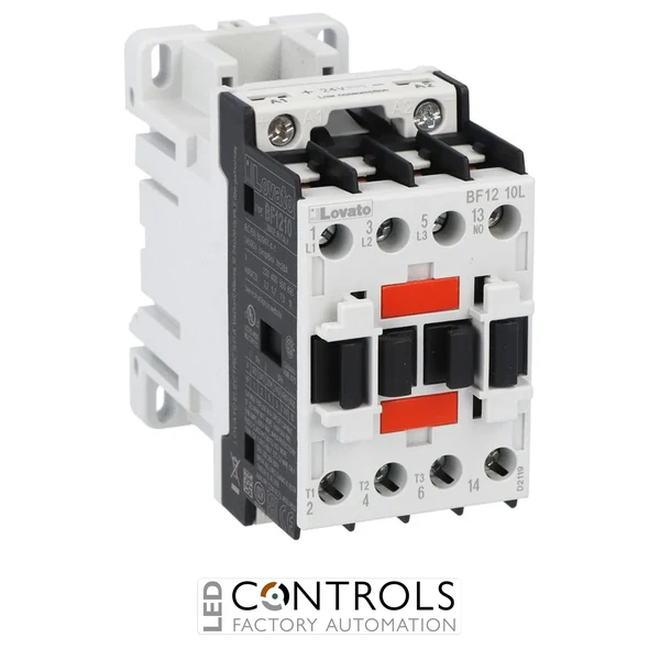 BF1210L024 - 3P CONTACTOR 1N0 12A AC3 24VDC LOW C.